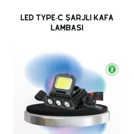 Şarjlı LED Kafa Lambası 800 Lumen COB XPE Ayarlanabilir Başlıklı