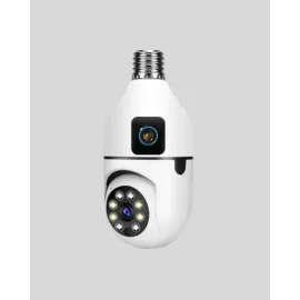 1080P WiFi Ampul Kamera Uzaktan Erişimli Hareket Sensörlü Gece Görüşlü