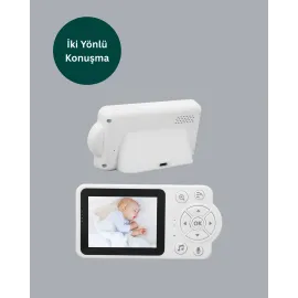 Gece Görüşlü Bebek Kamerası Ninni Ve Alarm Özellikli