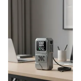 Led Işıklı Akü Takviye Ve Lastik Şişirme Cihazı