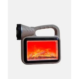 Solar Alev Işığı COB Teknolojili Taşınabilir El Feneri ve Kamp Lambası