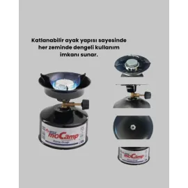 Outdoor Kamp Ocağı Seti Çakmak Gazlı Taşınabilir