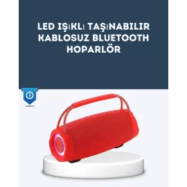 Tf Kart Ve Aux Destekli Ipx6 Suya Dayanıklı Bluetooth Hoparlör