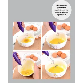 Portatif Kahve Köpürtücü – Latte, Cappuccino, Milkshake ve Puding Yapıcı