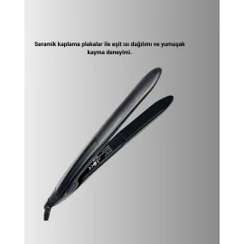 2025 Seri Profesyonel Isı Ayarlı Titanyum Kaplama Saç Düzleştirici Dijital Ekranlı