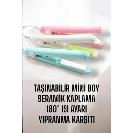 Seramik Kaplama Taşınabilir Mini Saç Düzleştirici Seyahat Dostu Tasarım