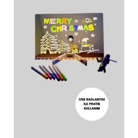 Çocuklar ve Yetişkinler İçin USB LED Işıklı Çizim Panosu