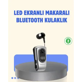 Titreşimli Bluetooth Kulaklık – Uzun Pil Ömrü, Dijital Ekranlı Kablosuz Tasarım