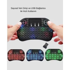 Işıklı Q Klavye – Entegre Touchpad, Ergonomik Tasarım Ve Türkçe Karakter Desteği