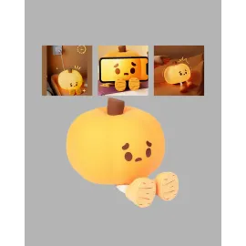 Pumpkin Led Gece Lambası Üç Kademeli Işık Ayarlı