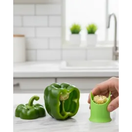 Silikon Biber Çekirdeği Çıkarıcı Kabak Oymaya Uygun Aparat