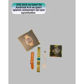 Bluetooth Akıllı Saat Çoklu Dil Desteği Spor ve Günlük Kullanım