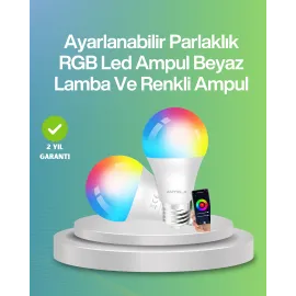 Uzaktan Kumandalı Akıllı LED Ampul, Enerji Tasarruflu