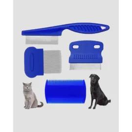 4’Lü Kedi Köpek Tüy Temizleme Seti – Paslanmaz Çelik,ergonomik Ve Uzun Ömürlü