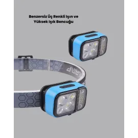 Su Geçirmez Led Kafa Lambası 53 Çalışma Modu Güç Ekranlı