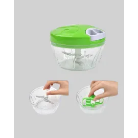 El Tipi Yiyecek Kıyıcı Üç Bıçaklı Pratik Doğrayıcı